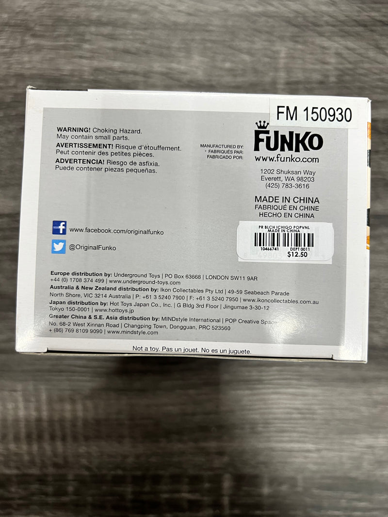 ***Signed*** Ichigo #59 Hot Topic Pre-Release Exclusive Funko Pop! Animation Bleach