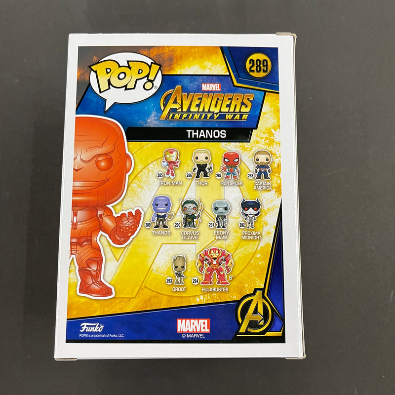 Thanos #289 Red Chrome Dual Signed by Josh Brolin & Lexi Rabe Funko Pop! Marvel Avengers Infinity War