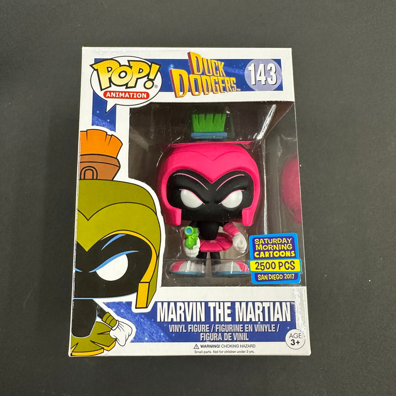 Marvin The Martian (Neon Magenta) #143 Saturday Mornings Cartoons (2500 Pcs) 2017 San Diego Funko Pop! Animation Looney Tunes CC