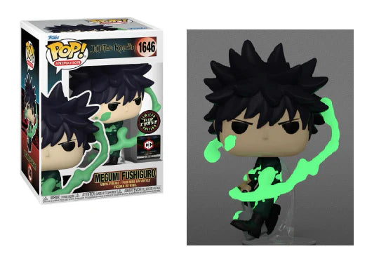Jujutsu Kaisen Megumi Fushiguro Limited Glow CHASE Pop! Vinyl Figure Chalice Collectibles Exclusive #1646