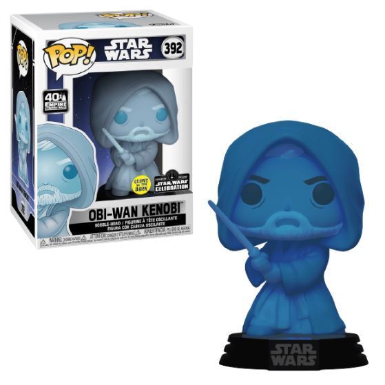 Obi-Wan Kenobi #392 2020 Anaheim Star Wars Celebration (3000 Pcs) Glow In The Dark Funko Pop! Star Wars