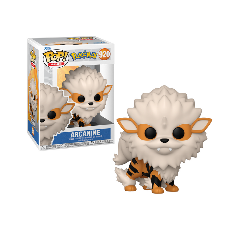Funko Pop! Games Pokémon Arcanine #920 figurine.
