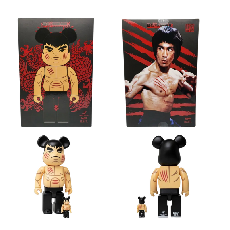 Bruce Lee Enter The Dragon 100% & 400% Bearbrick Medicom Toy Be@Rbrick
