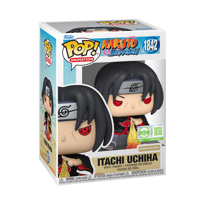 Naruto Itachi Uchiha (Fireball Jutsu) #1842 Limited Edition Ultra Funko Pop 5000 PCS with Pop! Protector