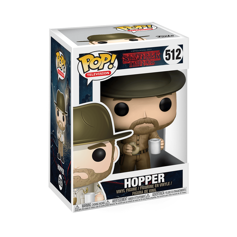 Stranger Things Season 1 Hopper With Donut #512 Funko Pop! Television
