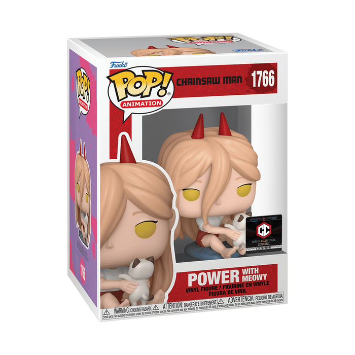 Chainsaw Man Power with Meowy #1766 Chalice Collectibles Exclusive Funko Pop! Figure