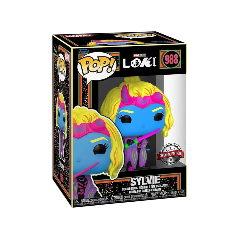 Marvel Studios Loki Sylvie Special Edition Black Light Funko Pop! Vinyl Figure #988