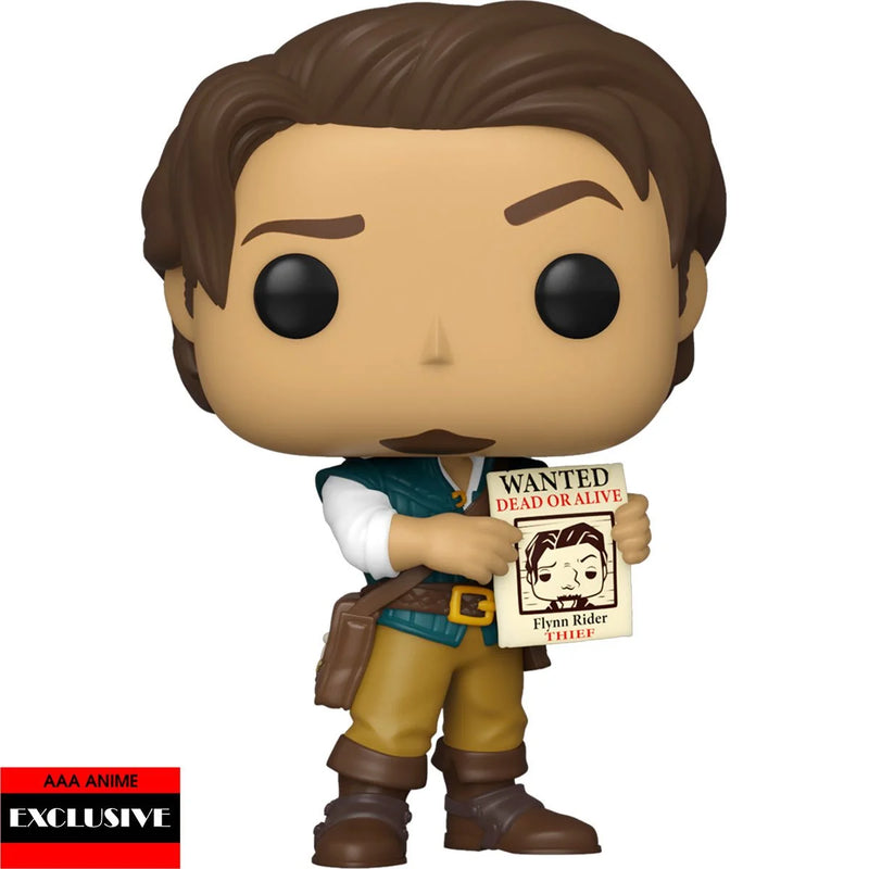 Disney Tangled Flynn Rider Wanted Poster Pop! Vinyl Figure #1126 - AAA Anime Exclusive