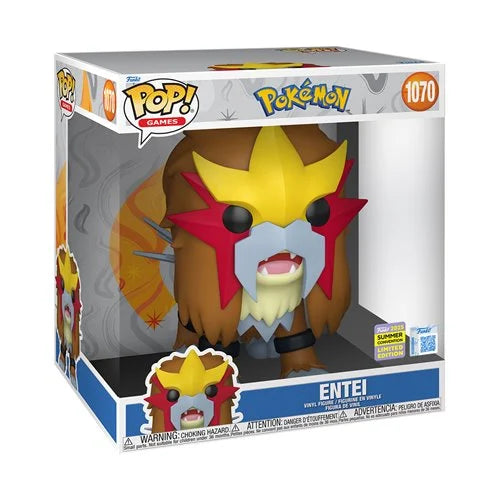Pokemon Entei Jumbo Pop! Vinyl #1070 - 2025 Convention Exclusive