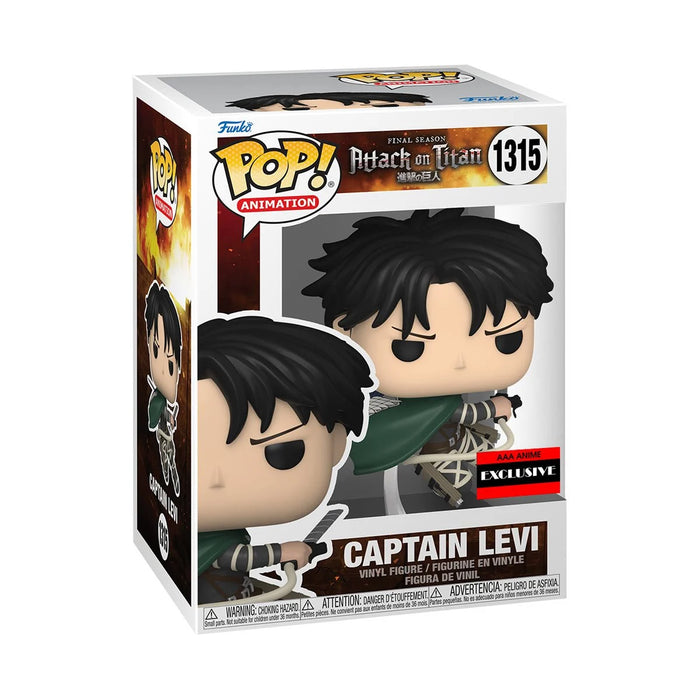 AoT Captain Levi Ackerman Pop! Vinyl Figure  #1315 AAA Anime Exclusive