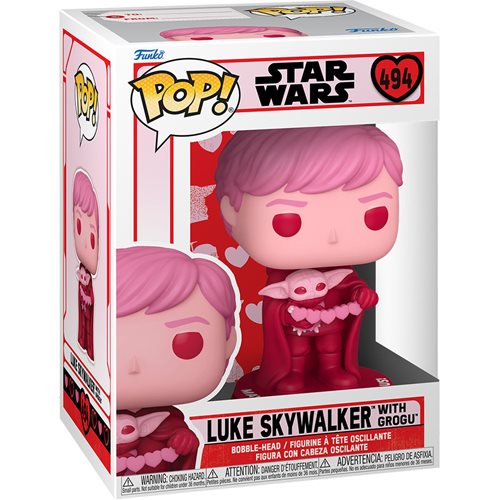 Star Wars Luke Skywalker with Grogu #494 Funko Pop Vinyl Figure - Image 2