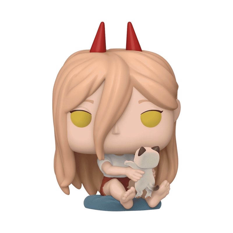 Chainsaw Man Power with Meowy #1766 Flocked CHASE Chalice Collectibles Exclusive Funko Pop! Figure