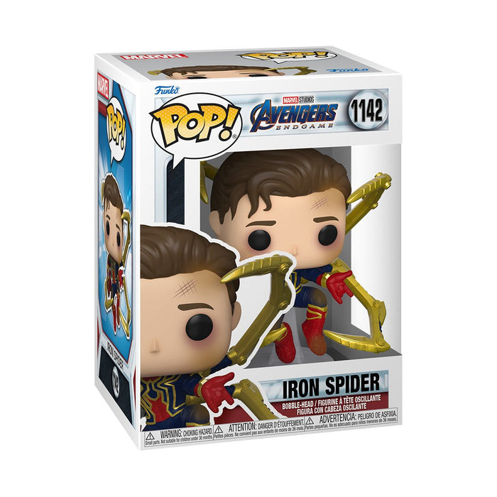 Iron Spider Unmasked with Gauntlet #1142 Funko Pop! Marvel Avengers Endgame