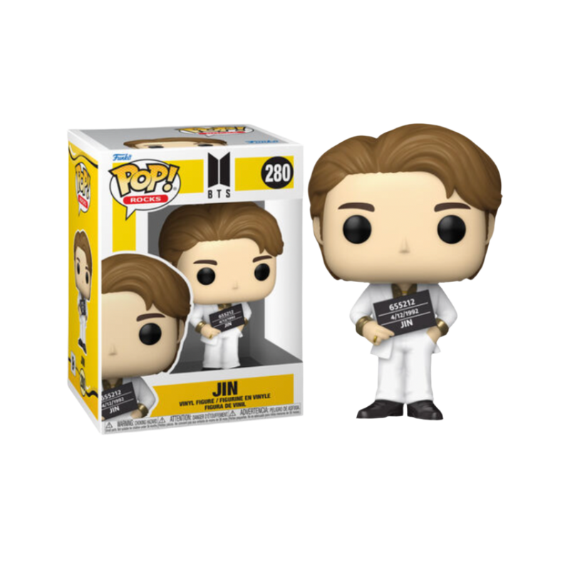 Funko Pop! Rocks BTS Jin #280 figure.
