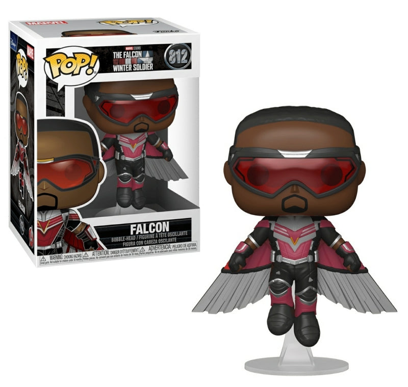 Funko Pop! of Falcon #812 from Marvel Studios' The Falcon And The Winter Soldier.