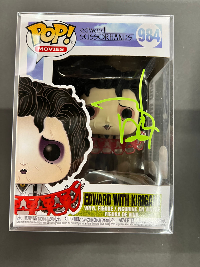 ***Signed*** Edward With Kirigami #984 7Bap 2022 Signature Series 95 Pieces Funko POP! Movies Edward Scissorhands