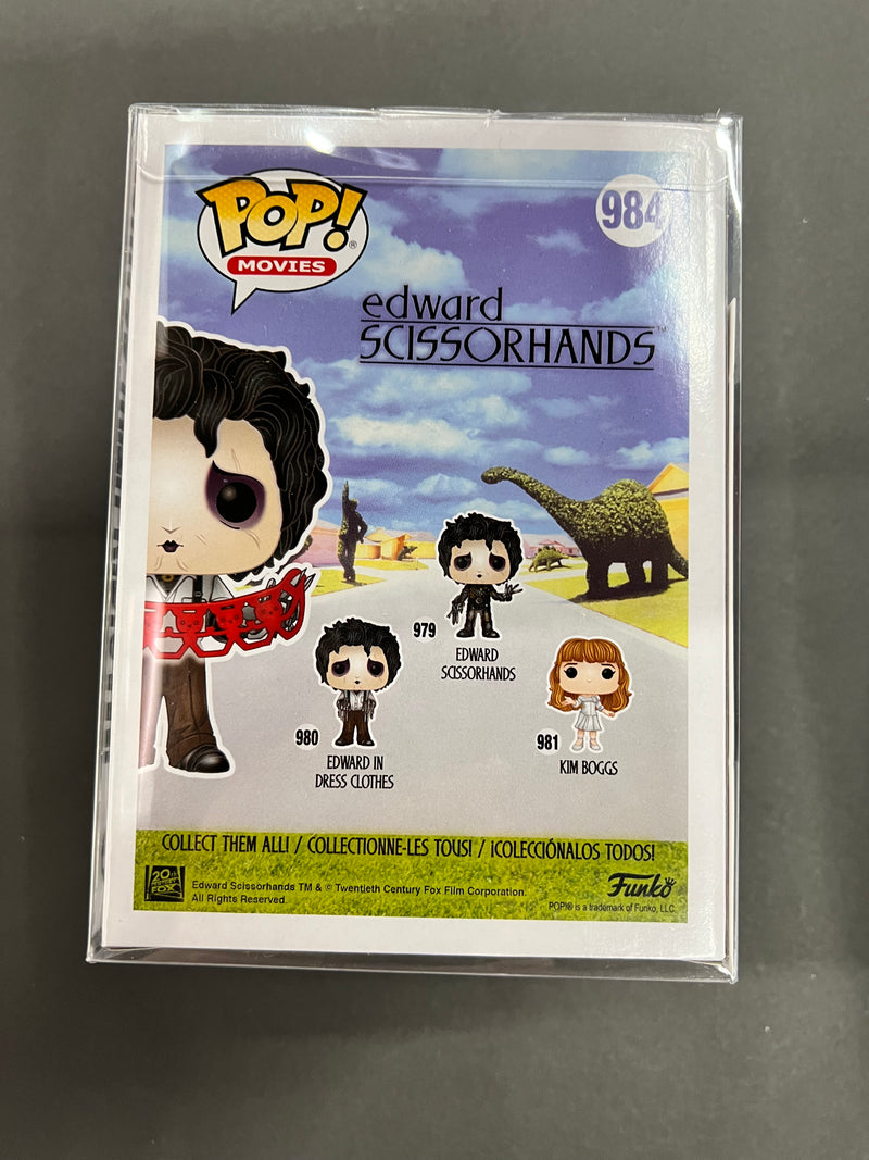 ***Signed*** Edward With Kirigami #984 7Bap 2022 Signature Series 95 Pieces Funko POP! Movies Edward Scissorhands
