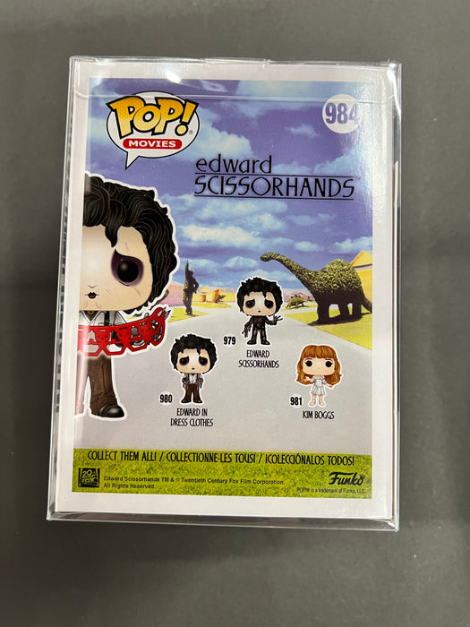 ***Signed*** Edward With Kirigami #984 7Bap 2022 Signature Series 95 Pieces Funko POP! Movies Edward Scissorhands